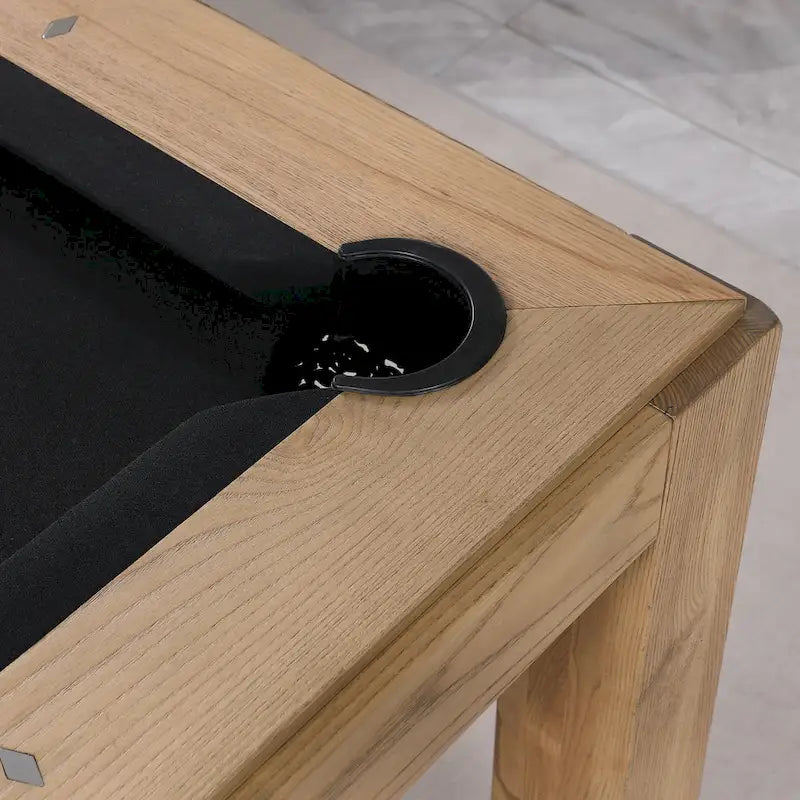 Table de billard Olivia Vintage Ash de 8 pieds avec plateau de salle à manger
