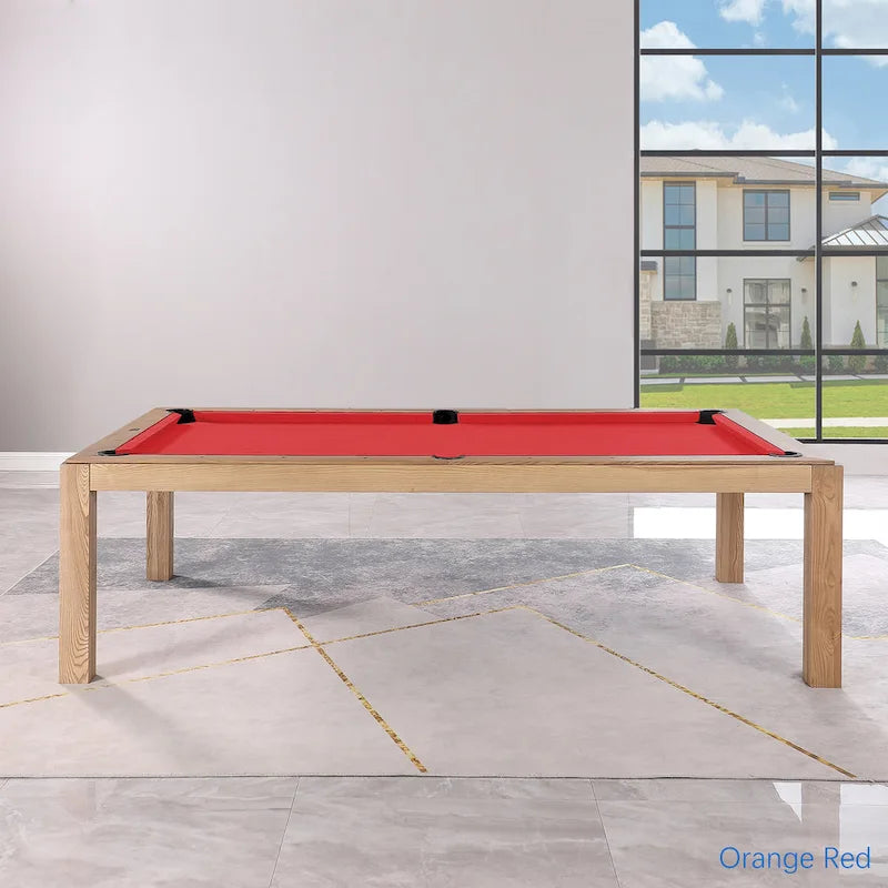 Table de billard Olivia Vintage Ash de 8 pieds avec plateau de salle à manger