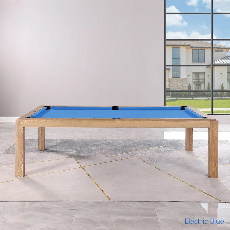 Table de billard Olivia Vintage Ash de 8 pieds avec plateau de salle à manger