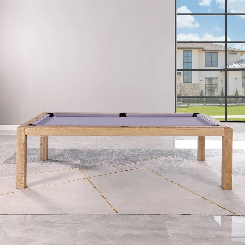 Table de billard Olivia Vintage Ash de 8 pieds avec plateau de salle à manger