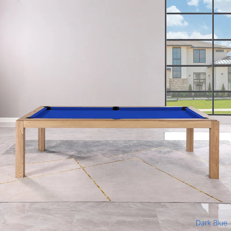 Table de billard Olivia Vintage Ash de 8 pieds avec plateau de salle à manger