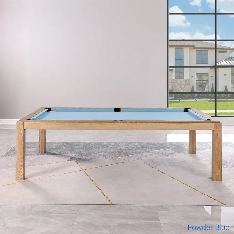 Table de billard Olivia Vintage Ash de 8 pieds avec plateau de salle à manger