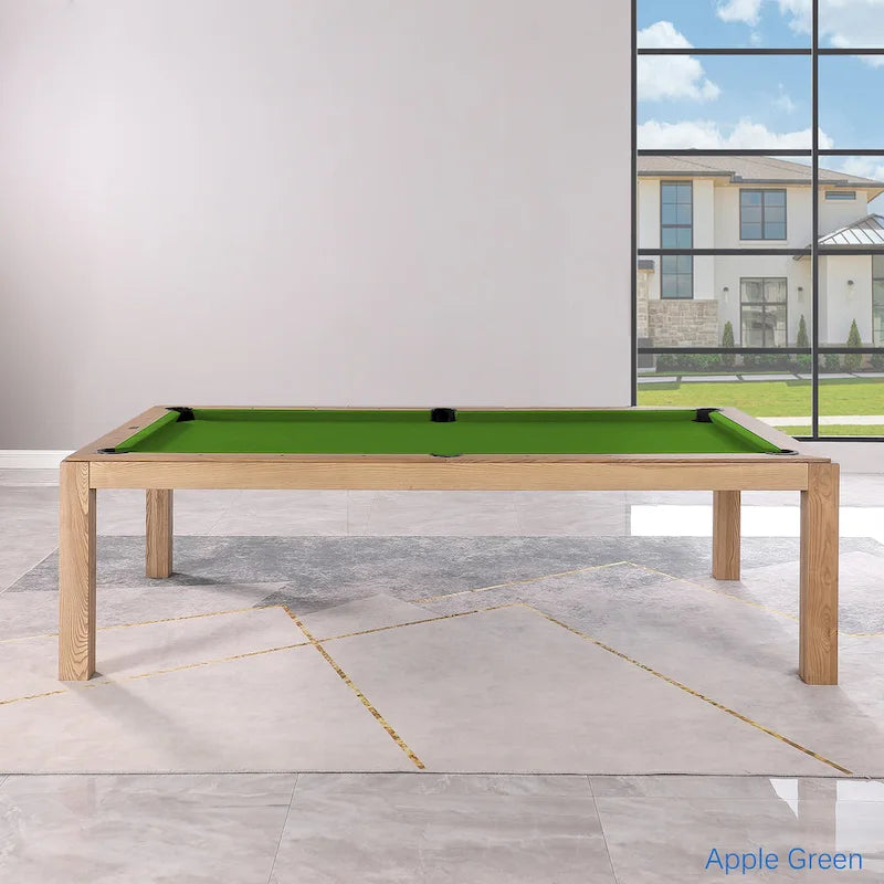 Table de billard Olivia Vintage Ash de 8 pieds avec plateau de salle à manger