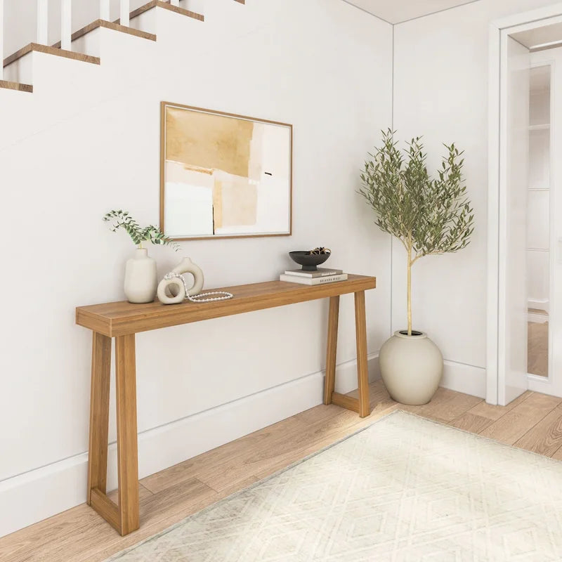 Table console classique en bois massif Plank and Beam - 66