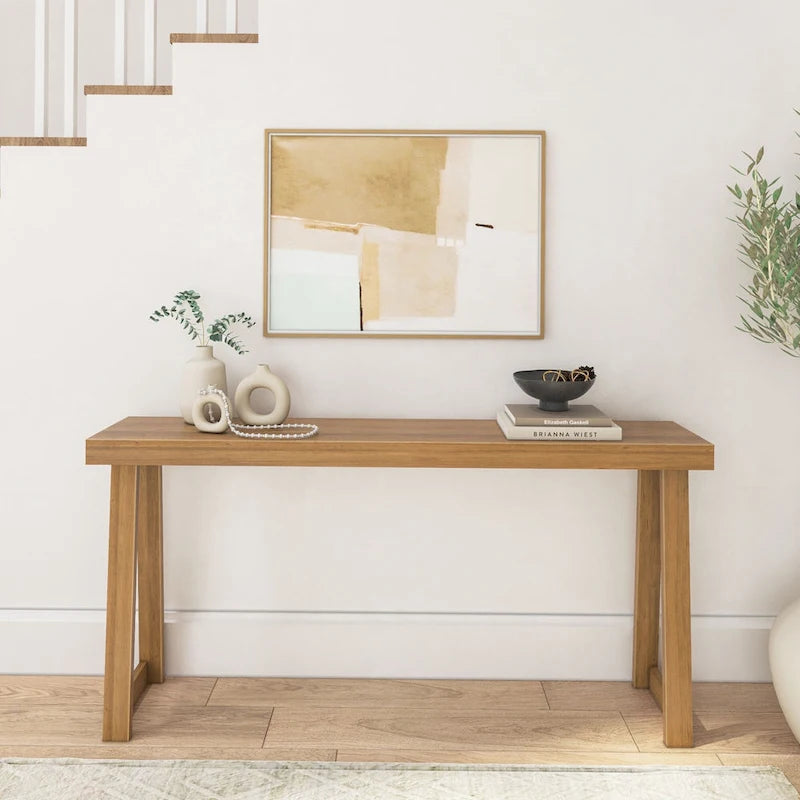 Table console classique en bois massif Plank and Beam - 66