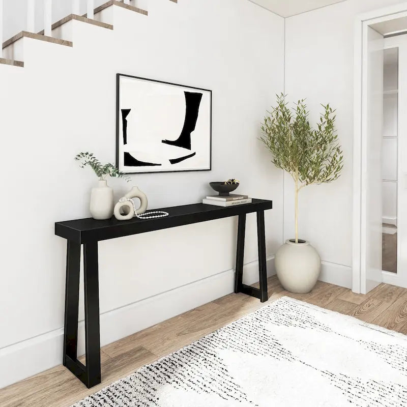 Table console classique en bois massif Plank and Beam - 66
