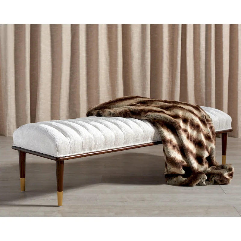 Banc mi-siècle Felicienne SAFAVIEH Couture - 63 L x 20 P x 18 H - 63Lx20Px18H