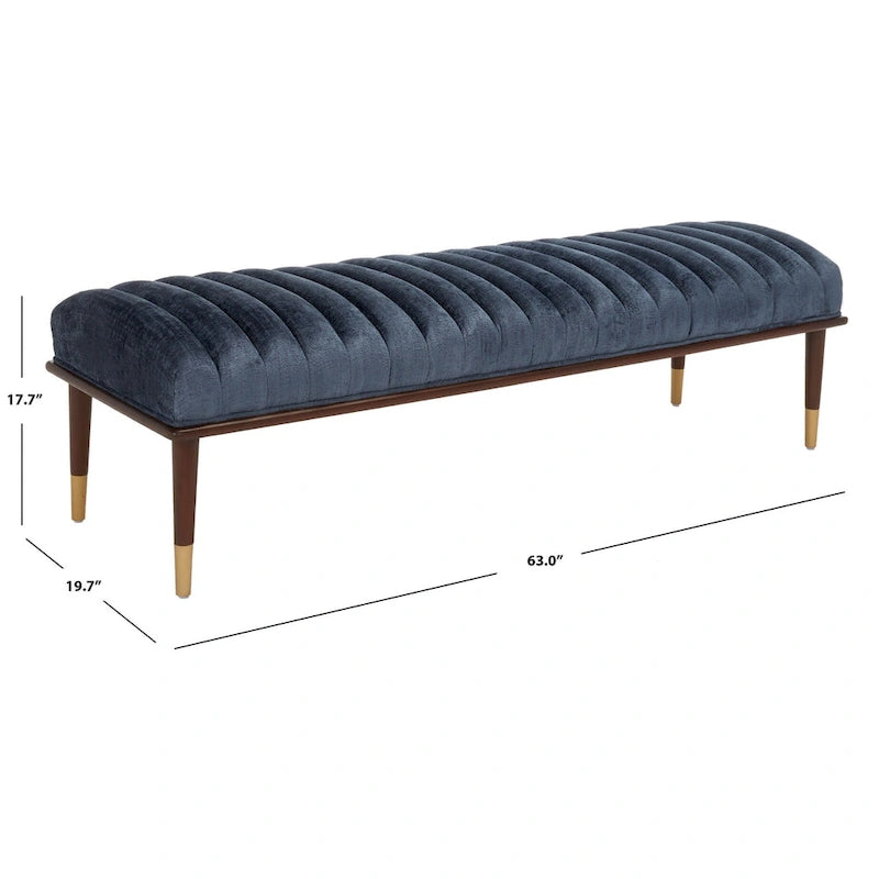 Banc mi-siècle Felicienne SAFAVIEH Couture - 63 L x 20 P x 18 H - 63Lx20Px18H