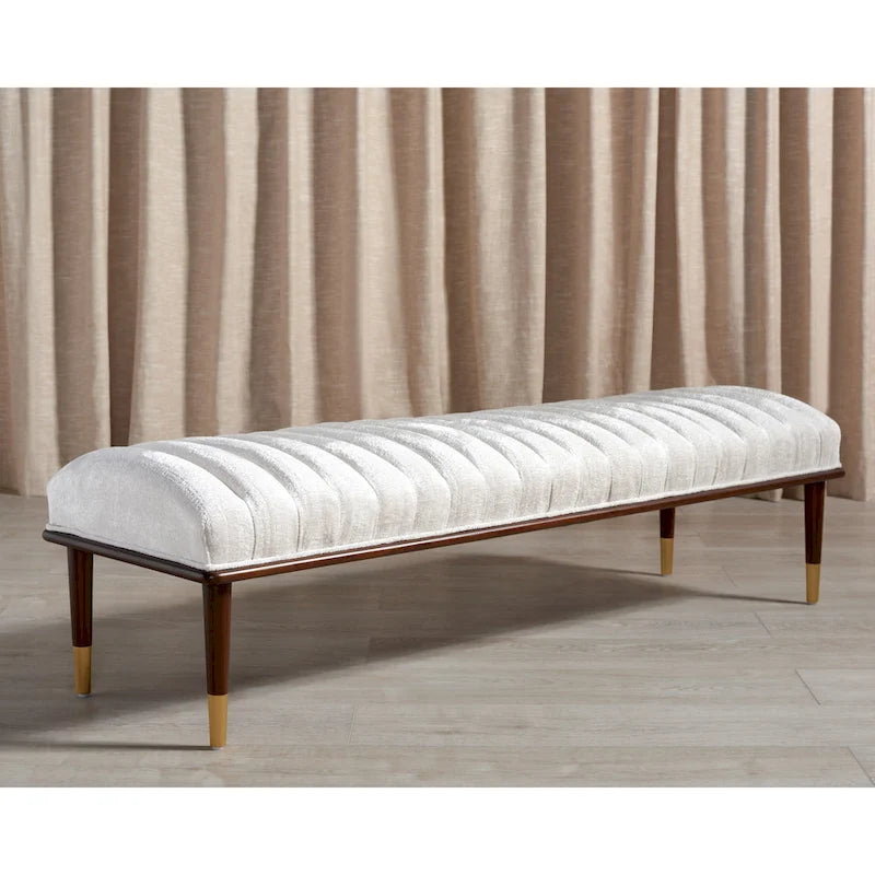 Banc mi-siècle Felicienne SAFAVIEH Couture - 63 L x 20 P x 18 H - 63Lx20Px18H