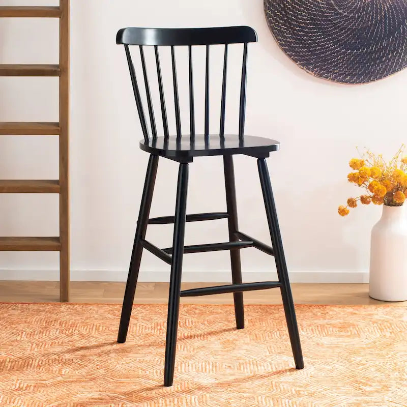 Tabouret de bar à fuseaux de ferme SAFAVIEH Aida (ensemble de 2) - 19,9 x 19,8 x 38 - 20Lx20Px43H