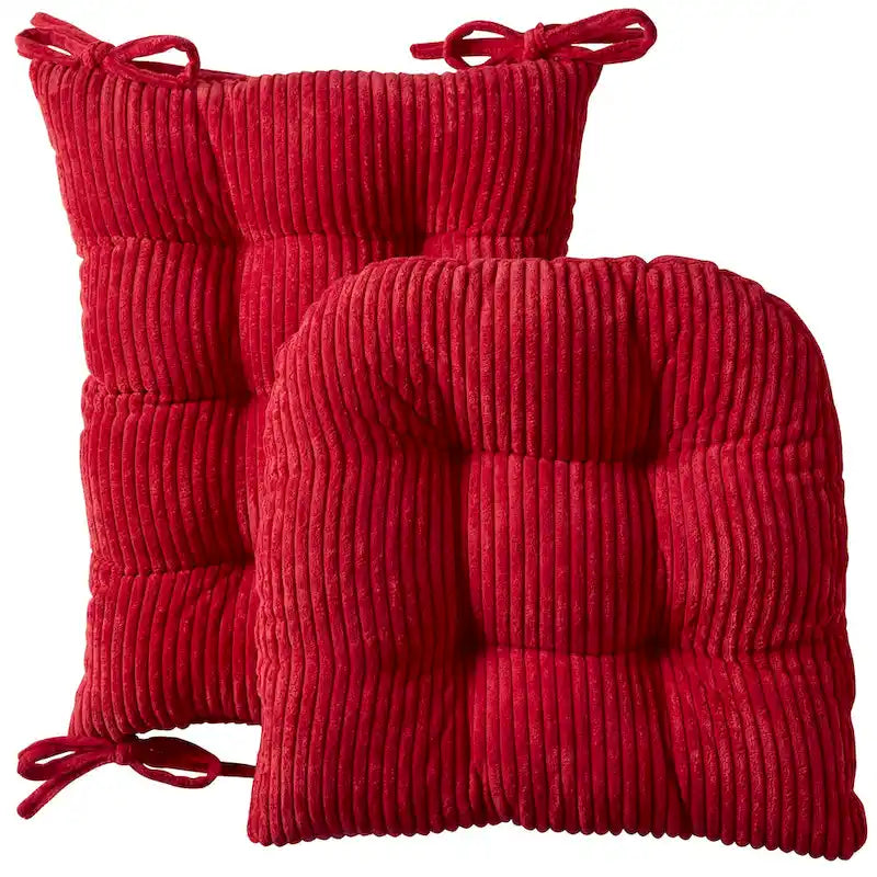 Sweet Home Collection – Lot de 2 coussins antidérapants en velours côtelé pour fauteuil à bascule
