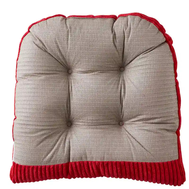 Sweet Home Collection – Lot de 2 coussins antidérapants en velours côtelé pour fauteuil à bascule