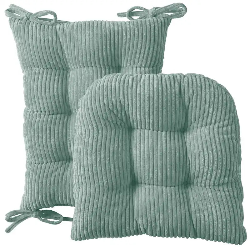Sweet Home Collection – Lot de 2 coussins antidérapants en velours côtelé pour fauteuil à bascule