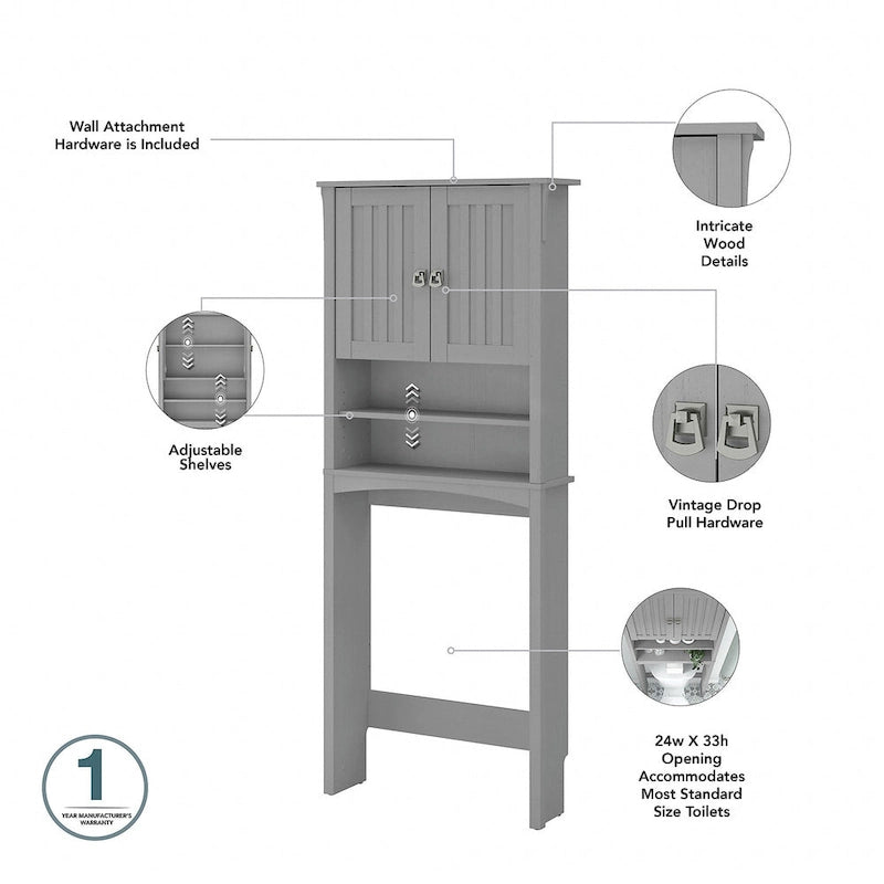 Meuble de rangement pour toilettes Salinas de Bush Furniture