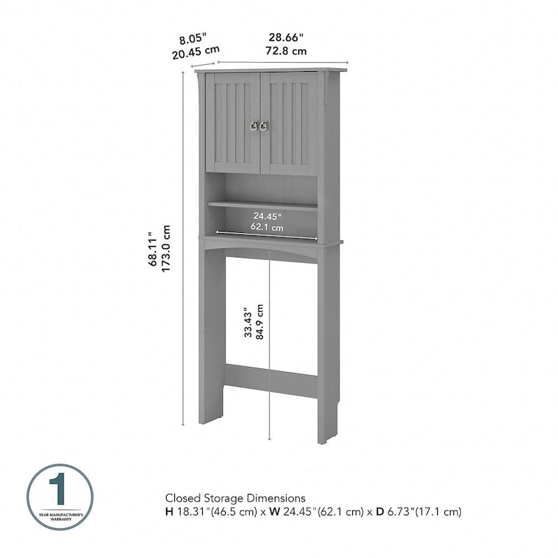 Meuble de rangement pour toilettes Salinas de Bush Furniture