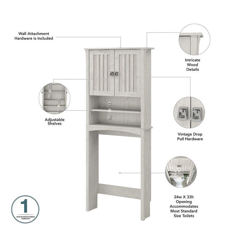 Meuble de rangement pour toilettes Salinas de Bush Furniture