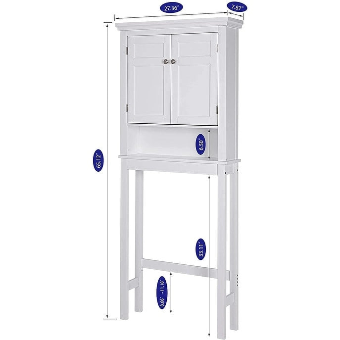 Spirich Home Étagère de salle de bain au-dessus des toilettes, meuble de rangement de salle de bain, organisateur de placard de salle de bain avec tiroir