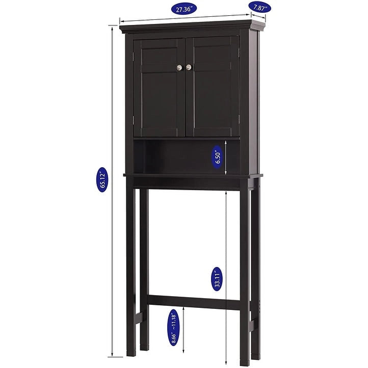 Spirich Home Étagère de salle de bain au-dessus des toilettes, meuble de rangement de salle de bain, organisateur de placard de salle de bain avec tiroir