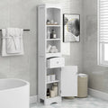 Meuble de rangement haut de salle de bain de 168 cm avec tiroir et étagères réglables