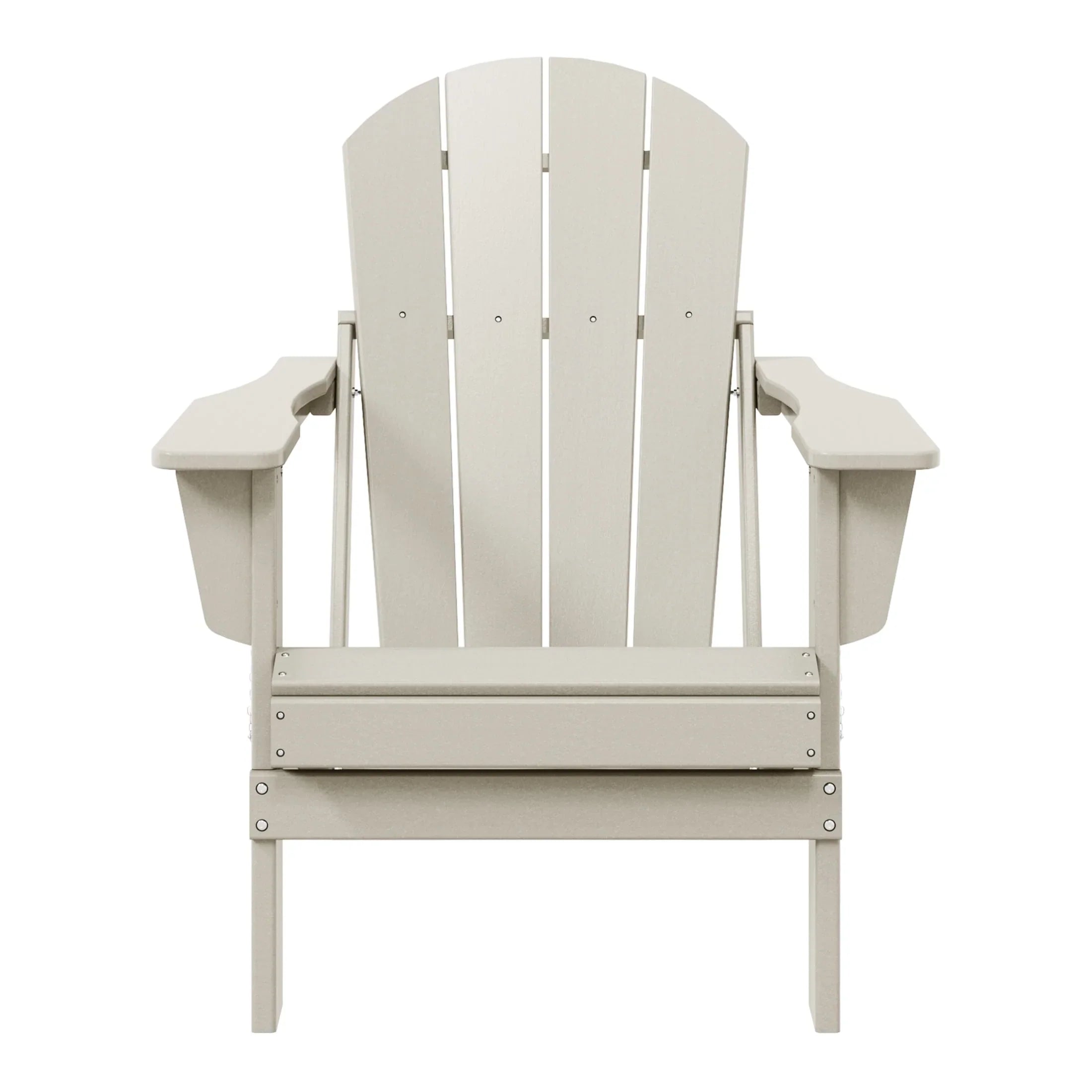 Chaise Adirondack pliante d'extérieur tout temps Polytrends Laguna résistante à la décoloration pour patio