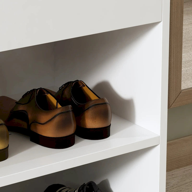 Banc de rangement pour chaussures 24W avec coussin éponge, siège de salon, meuble à chaussures
