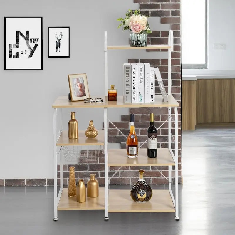 Étagère de Cuisine 4 Niveaux pour Micro-ondes