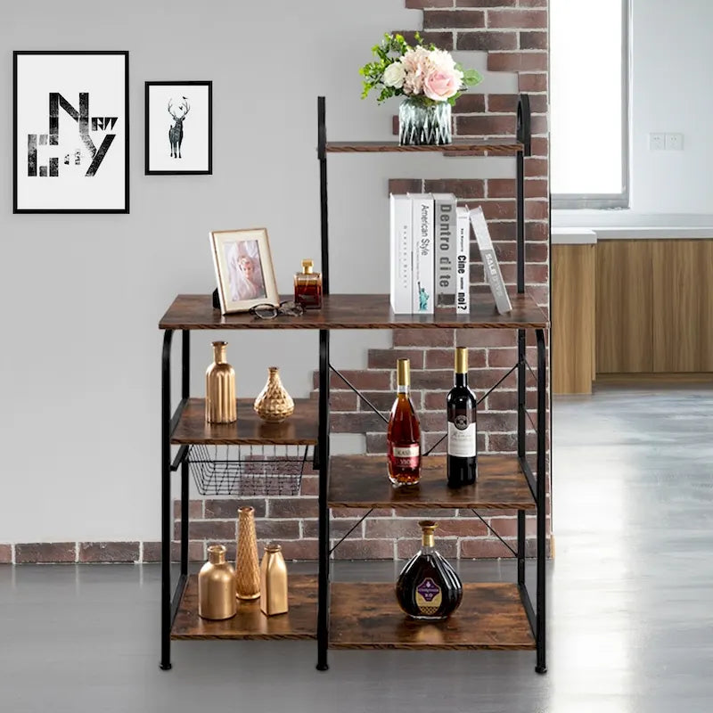 Étagère de Cuisine 4 Niveaux pour Micro-ondes