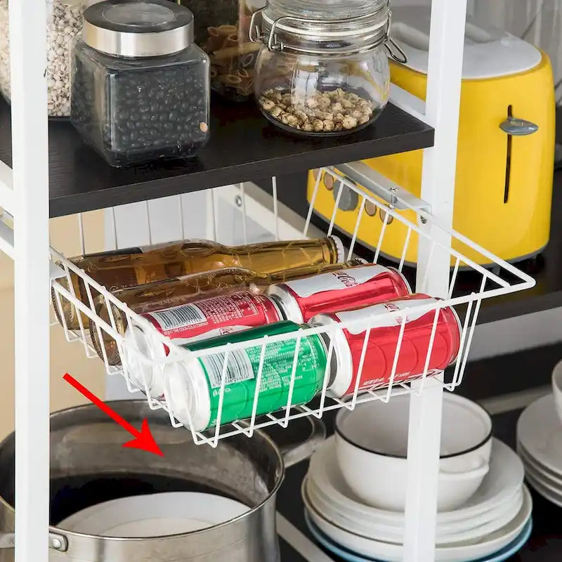 Étagère de Cuisine 4 Niveaux pour Micro-ondes