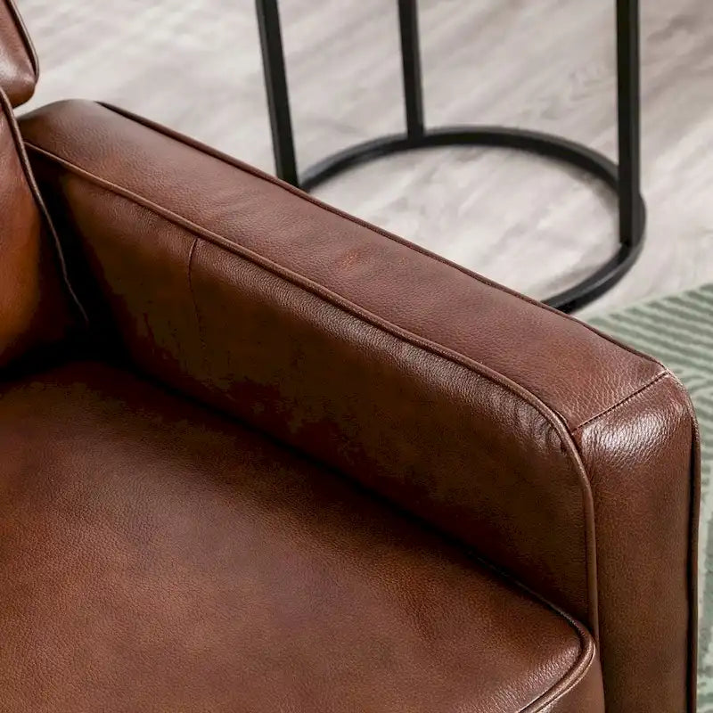 Fauteuil inclinable, Fauteuil inclinable en tissu avec décoration rivetée, Fauteuil d'appoint individuel