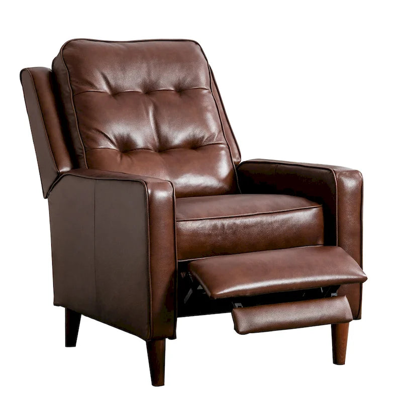 Fauteuil inclinable, Fauteuil inclinable en tissu avec décoration rivetée, Fauteuil d'appoint individuel