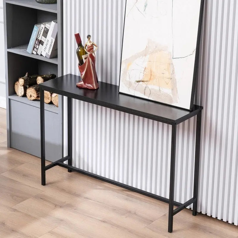 Console/Table basse moderne en métal industriel/MDF