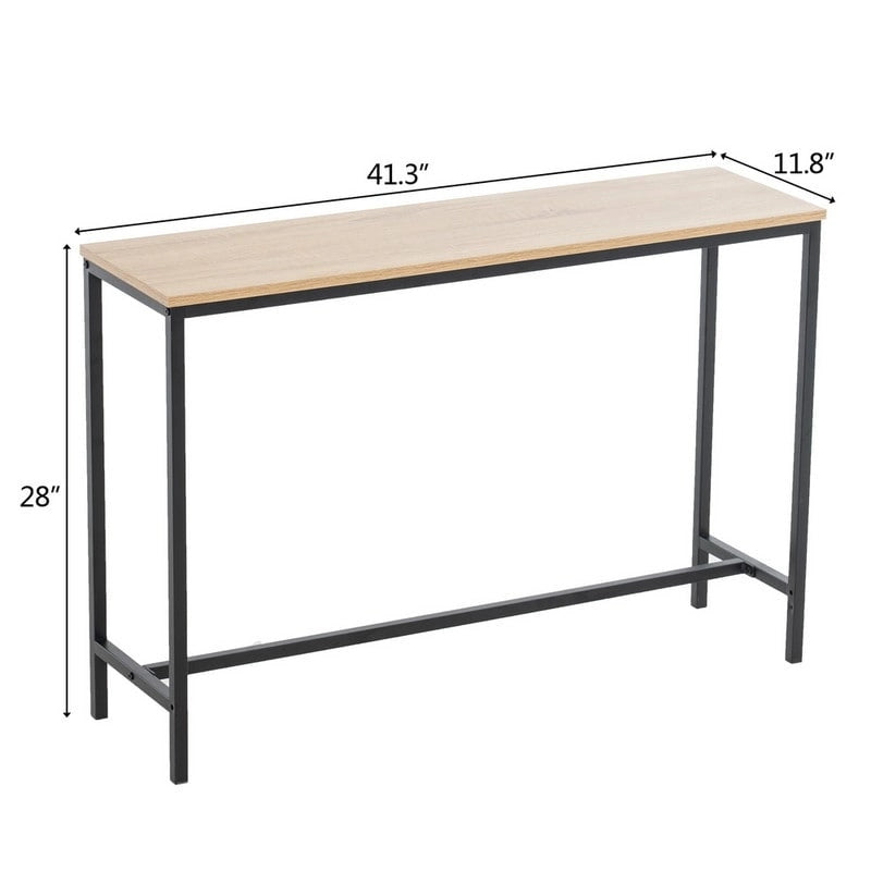 Console/Table basse moderne en métal industriel/MDF