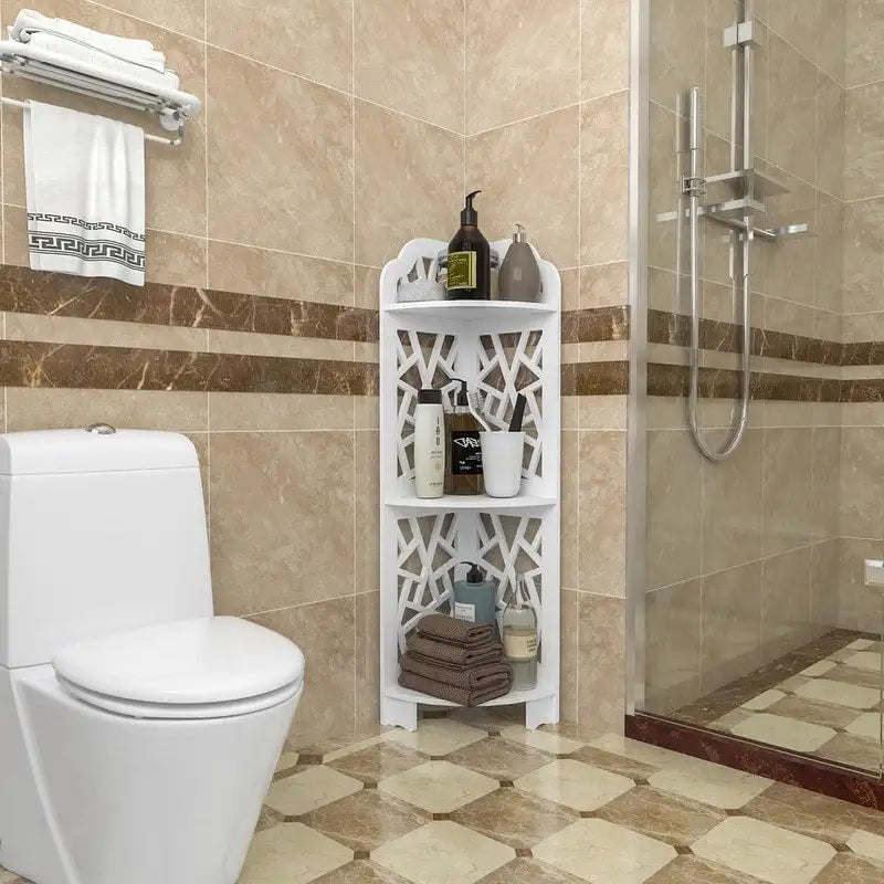 Étagère d'angle de douche à 3 niveaux étanche pour rangement de salle de bain