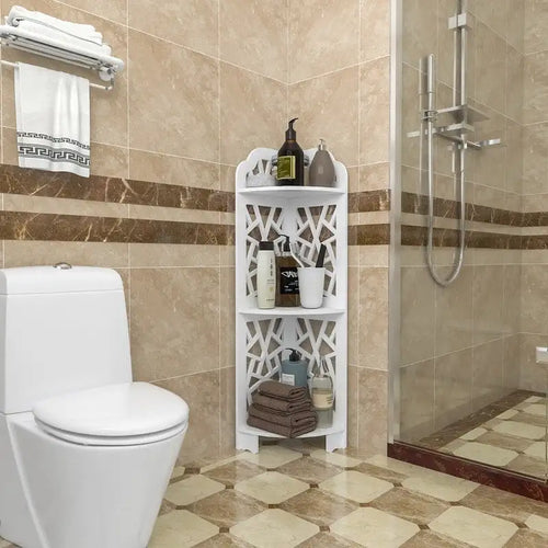 Étagère d'angle de douche à 3 niveaux étanche pour rangement de salle de bain