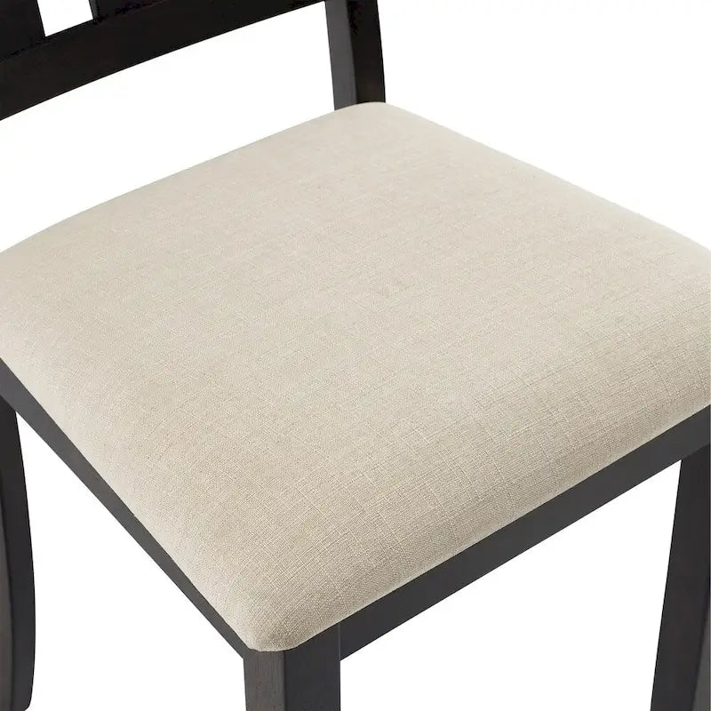 Crosley Hayden Ensemble de salle à manger rond 5 pièces Table ardoise, 4 chaises