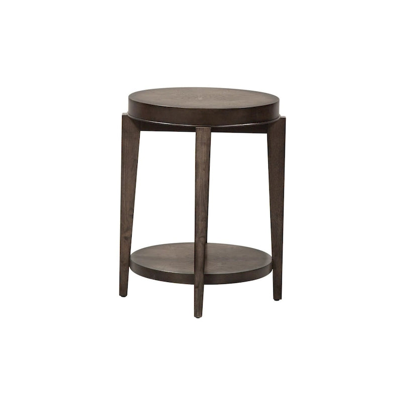 Table d'appoint ovale Penton Espresso Stone