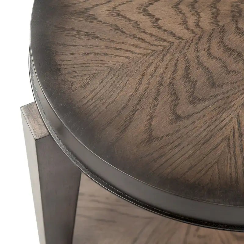 Table d'appoint ovale Penton Espresso Stone
