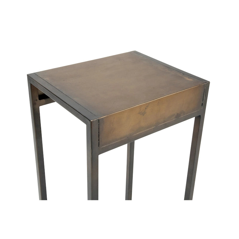 Tables gigognes en métal, lot de 3