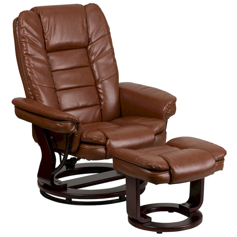 Fauteuil inclinable contemporain en similicuir LeatherSoft