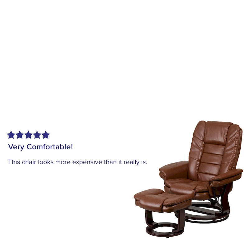 Fauteuil inclinable contemporain en similicuir LeatherSoft