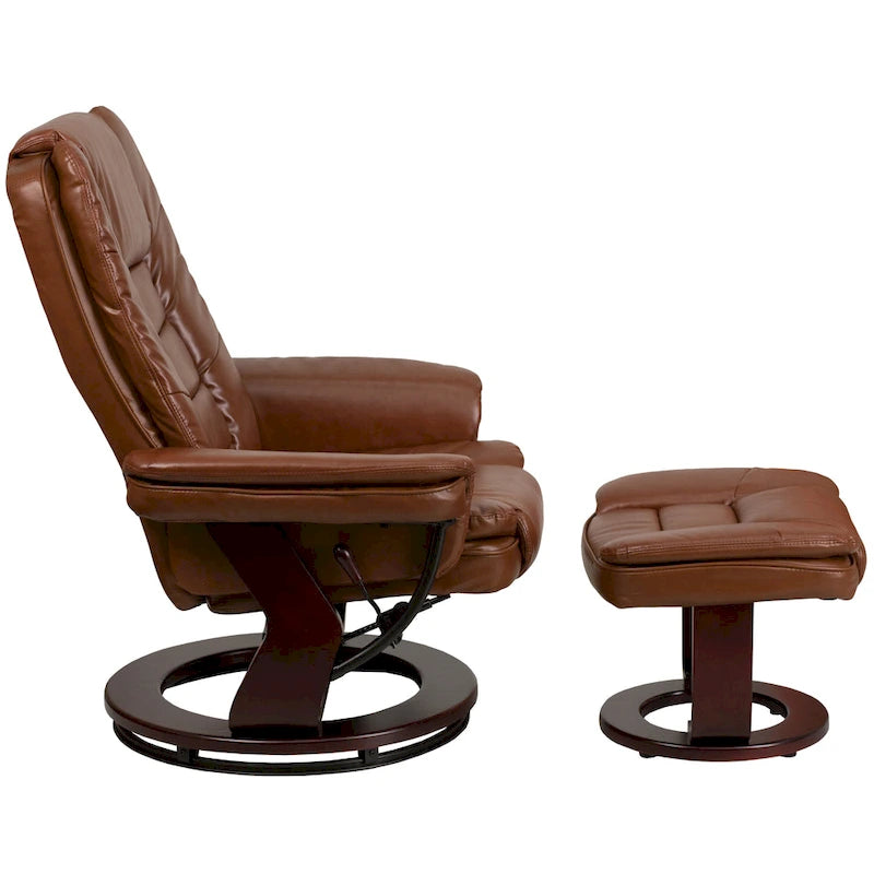 Fauteuil inclinable contemporain en similicuir LeatherSoft