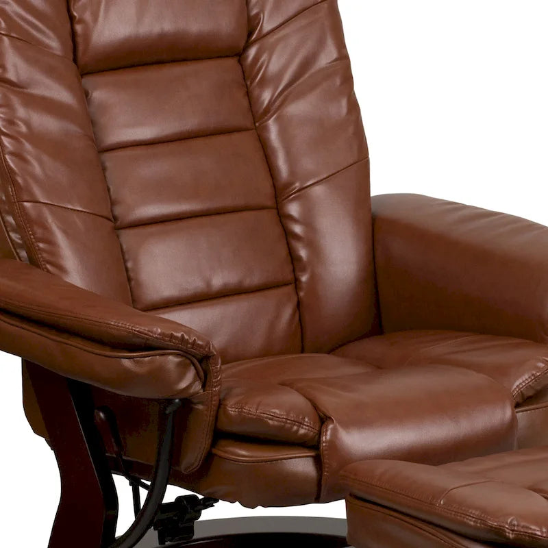 Fauteuil inclinable contemporain en similicuir LeatherSoft