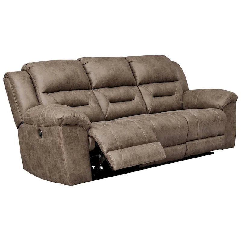 Canapé inclinable électrique contemporain Stoneland Fossil