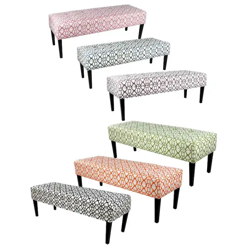 Banc long rembourré capitonné Kaya Noah