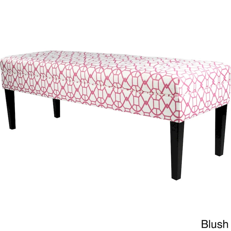 Banc long rembourré capitonné Kaya Noah