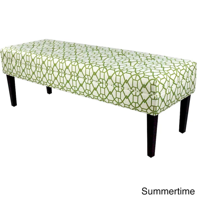 Banc long rembourré capitonné Kaya Noah