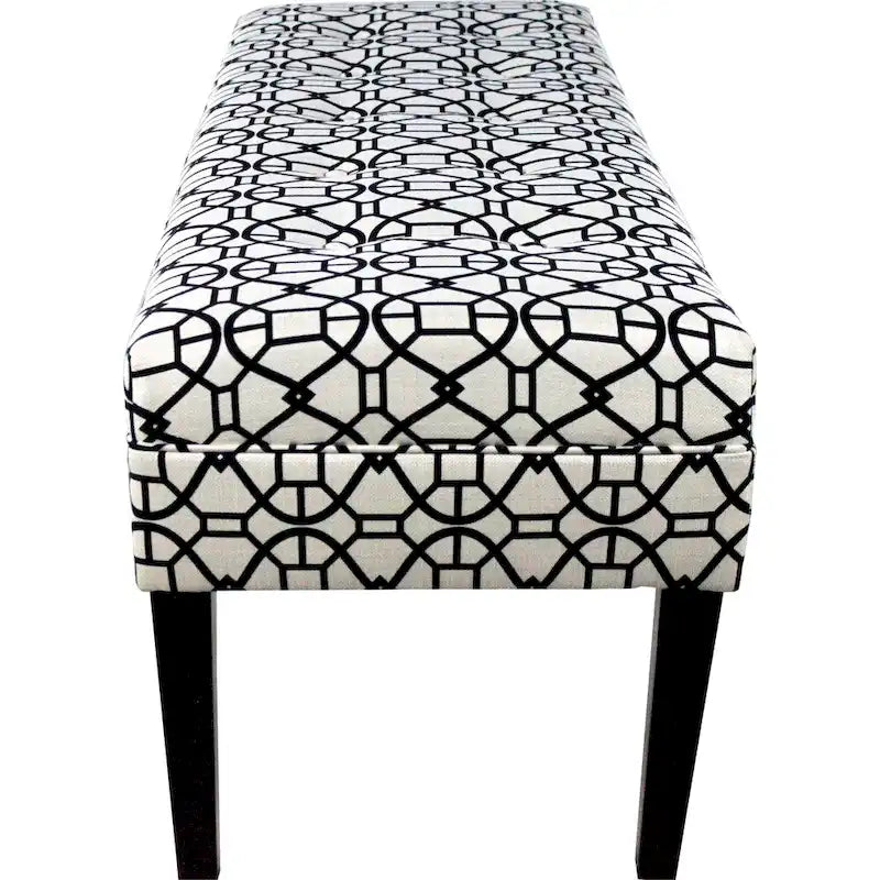 Banc long rembourré capitonné Kaya Noah