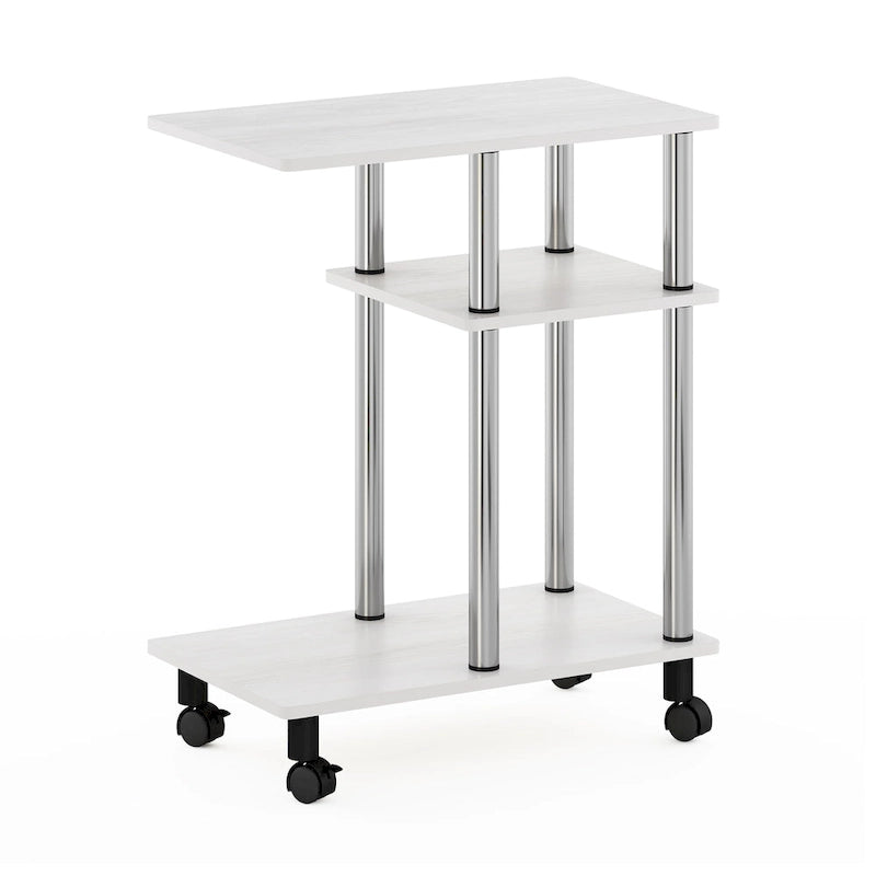 Table d'appoint de canapé en forme de U Turn-N-Tube Furinno avec roulettes
