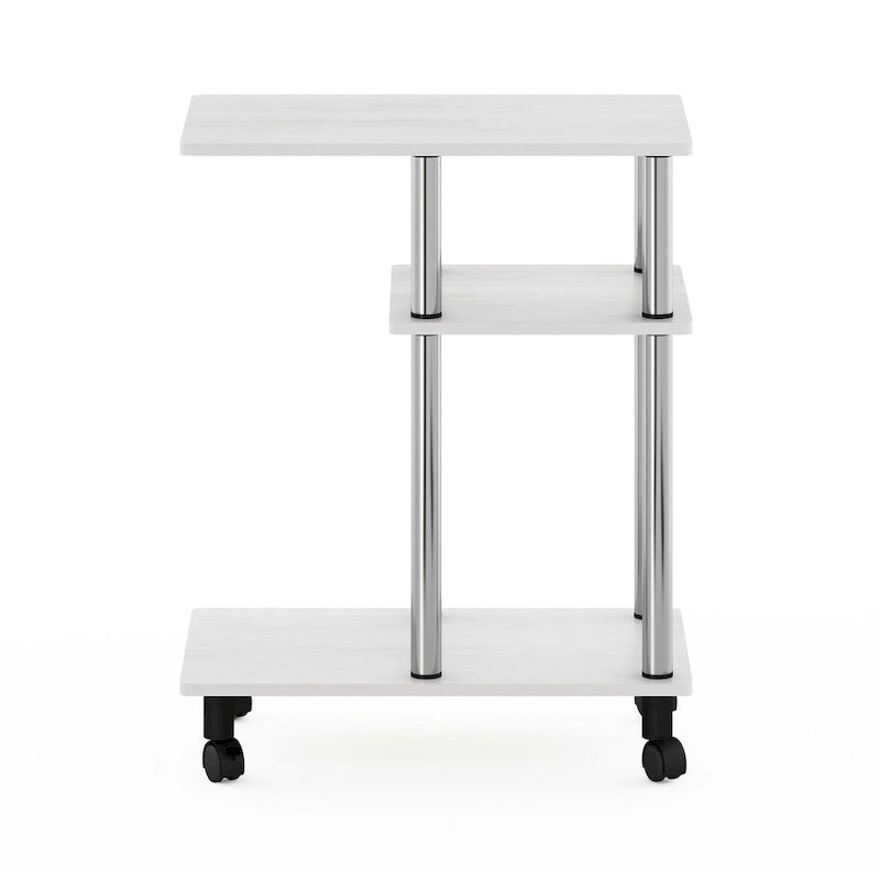 Table d'appoint de canapé en forme de U Turn-N-Tube Furinno avec roulettes