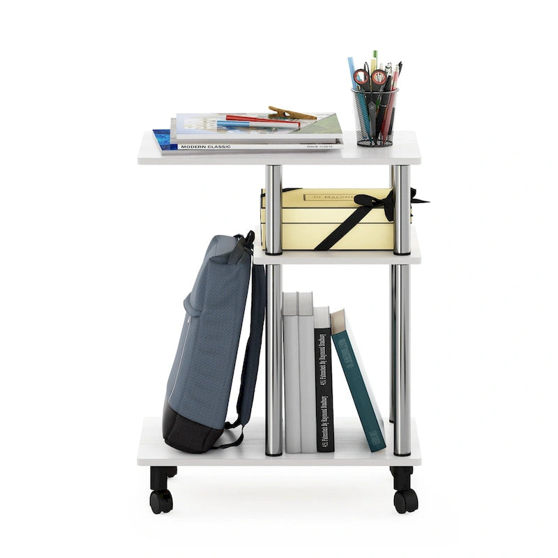 Table d'appoint de canapé en forme de U Turn-N-Tube Furinno avec roulettes